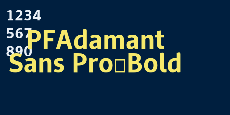 PFAdamant Sans Pro-Bold