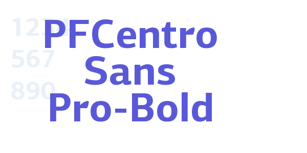 PFCentro Sans Pro-Bold font free