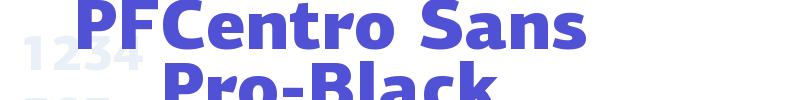 PFCentro Sans Pro-Black-font