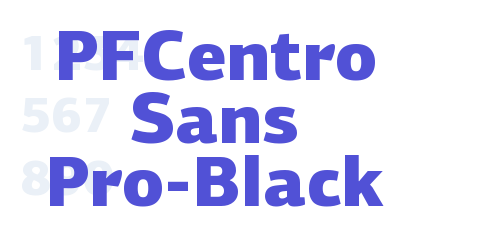 PFCentro Sans Pro-Black-font-download