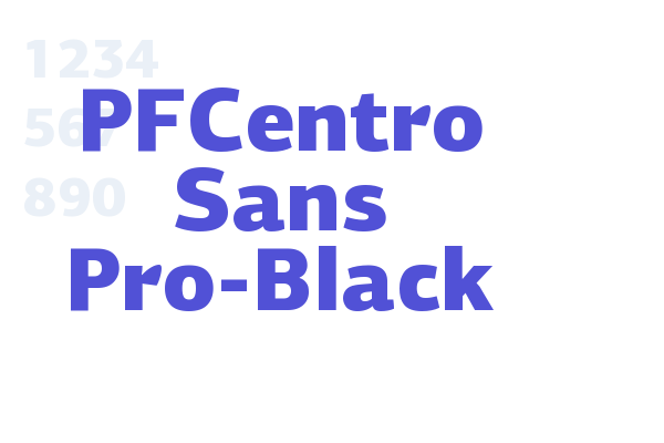 PFCentro Sans Pro-Black