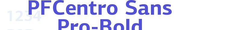PFCentro Sans Pro-Bold-font