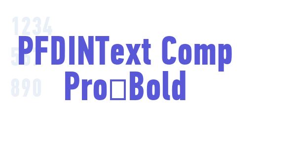 PFDINText Comp Pro-Bold font free