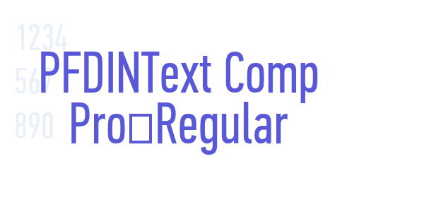 PFDINText Comp Pro-Regular font free