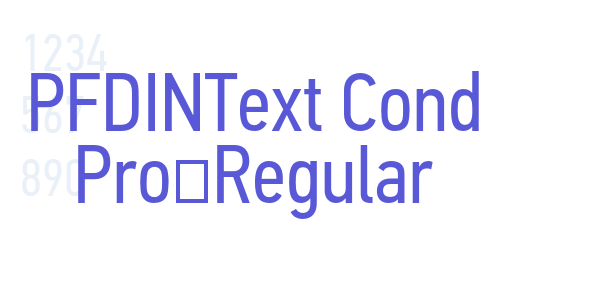 PFDINText Cond Pro-Regular font free