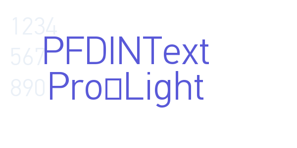 PFDINText Pro-Light font free