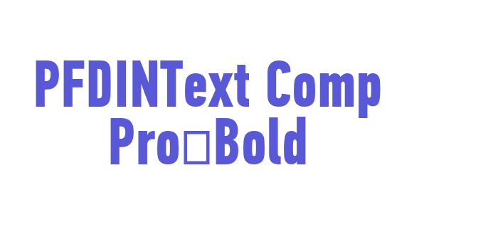 PFDINText Comp Pro-Bold Font Download