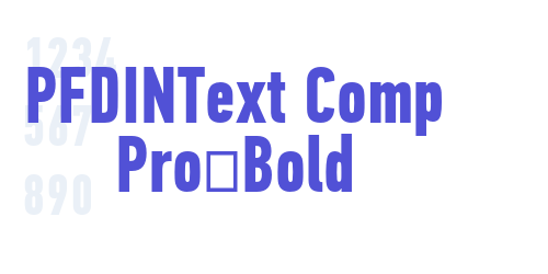 PFDINText Comp Pro-Bold