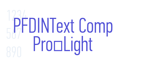 PFDINText Comp Pro-Light