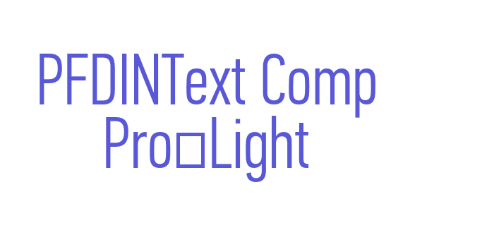 PFDINText Comp Pro-Light Font