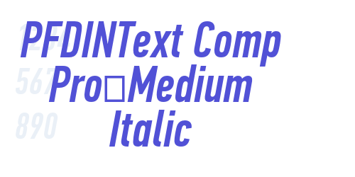 PFDINText Comp Pro-Medium Italic-font-download