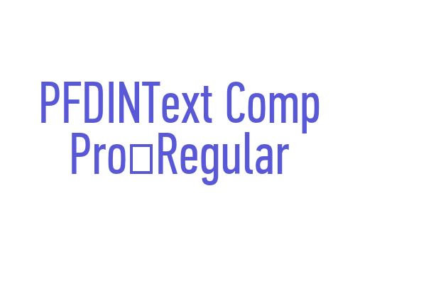 PFDINText Comp Pro-Regular Font