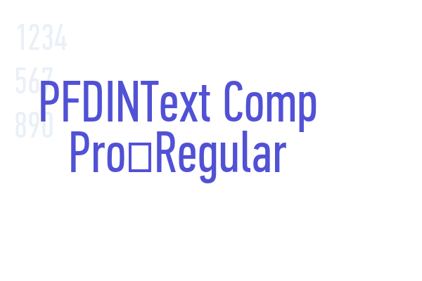 PFDINText Comp Pro-Regular