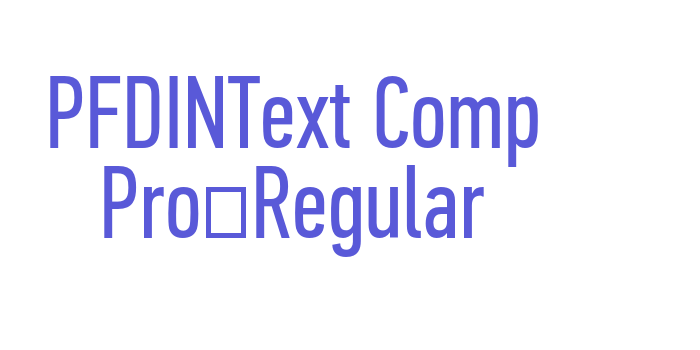 PFDINText Comp Pro-Regular Font