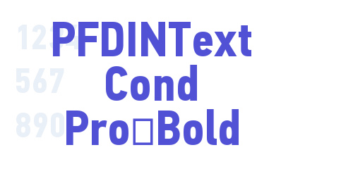 PFDINText Cond Pro-Bold-font-download