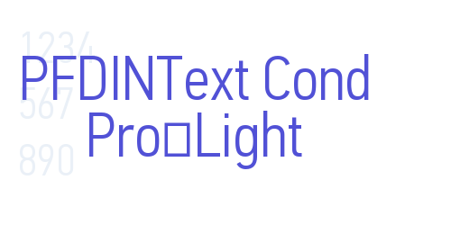 PFDINText Cond Pro-Light-font-download