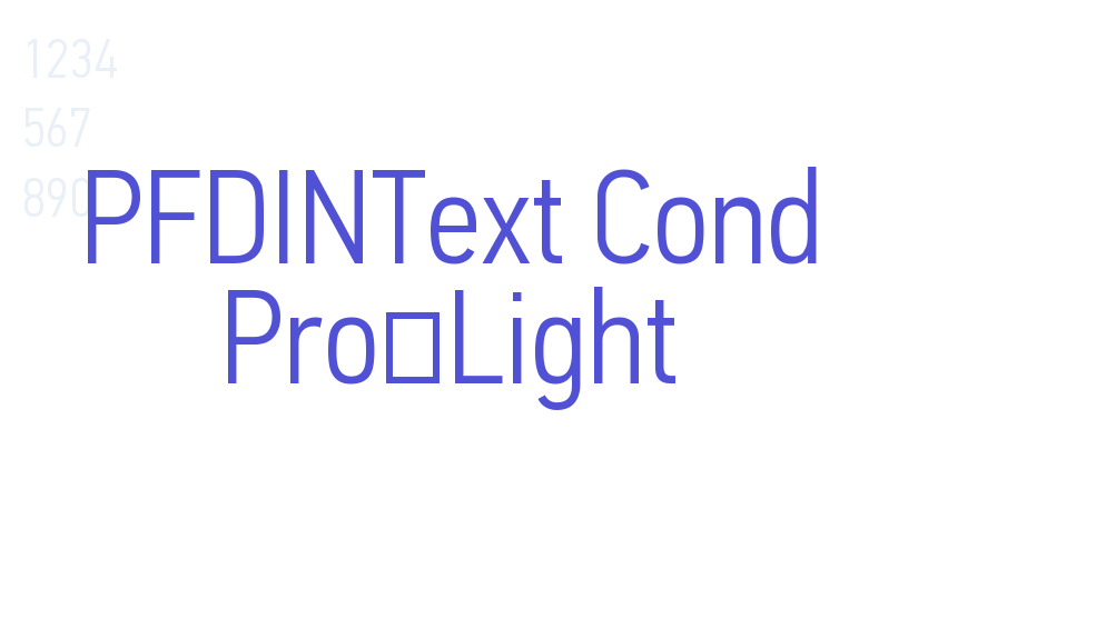 PFDINText Cond Pro-Light-font-download