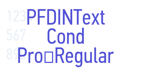 PFDINText Cond Pro-Regular-font-download