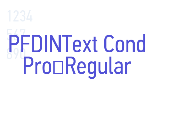 PFDINText Cond Pro-Regular