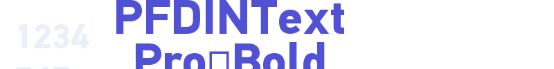 PFDINText Pro-Bold-font