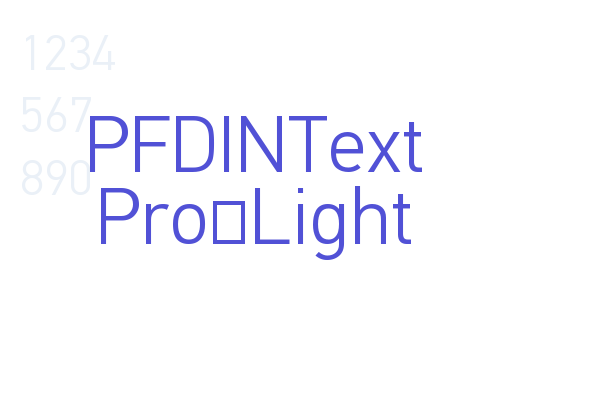 PFDINText Pro-Light