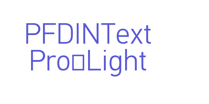 PFDINText Pro-Light Font