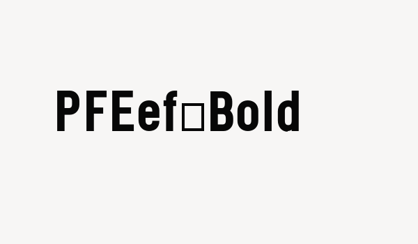 PFEef-Bold Font