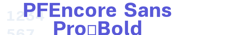 PFEncore Sans Pro-Bold font