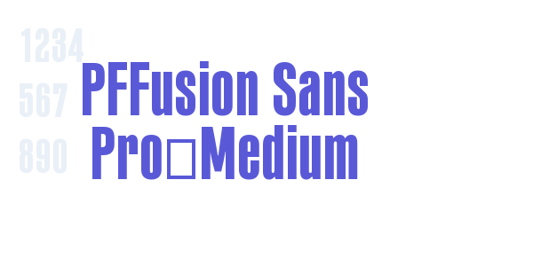 PFFusion Sans Pro-Medium font free