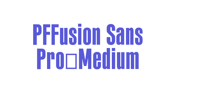 PFFusion Sans Pro-Medium Font Download