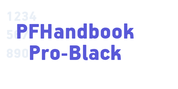 PFHandbook Pro-Black font free