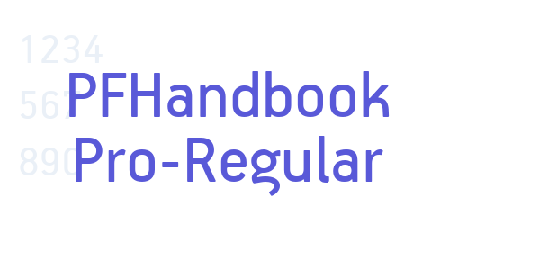 PFHandbook Pro-Regular font free