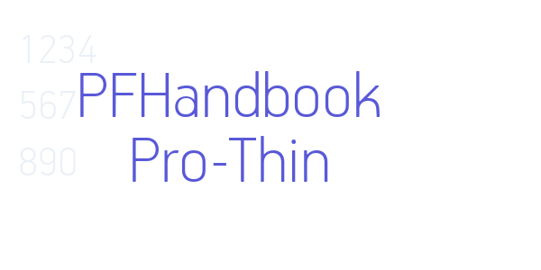 PFHandbook Pro-Thin font free