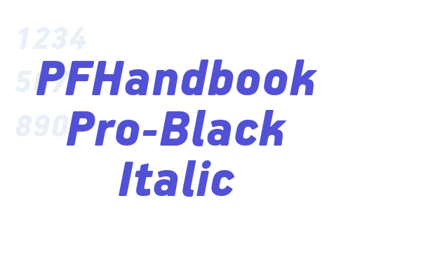 PFHandbook Pro-Black Italic