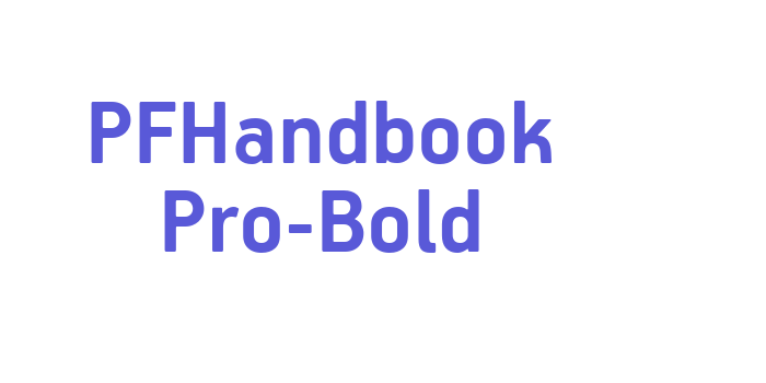 PFHandbook Pro-Bold Font Download