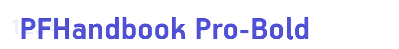 PFHandbook Pro-Bold-font