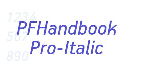 PFHandbook Pro-Italic-font-download