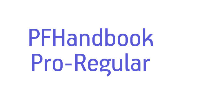 PFHandbook Pro-Regular Font Download