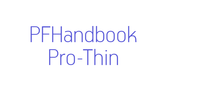 PFHandbook Pro-Thin Font Download