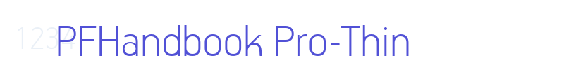PFHandbook Pro-Thin-font