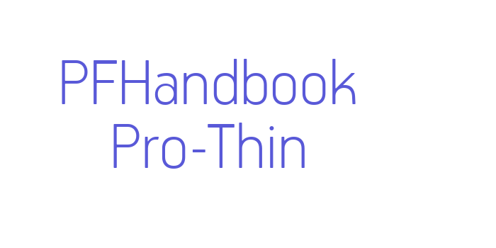 PFHandbook Pro-Thin Font