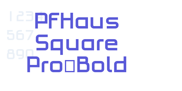 PFHaus Square Pro-Bold font