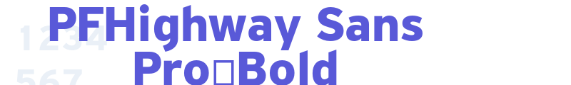 PFHighway Sans Pro-Bold font