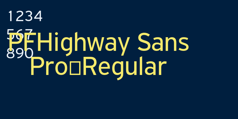 PFHighway Sans Pro-Regular