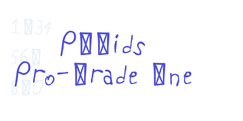 PFKids Pro-Grade One-font-download