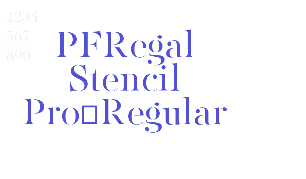 PFRegal Stencil Pro-Regular-font-download