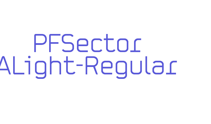 PFSector ALight-Regular Font Download