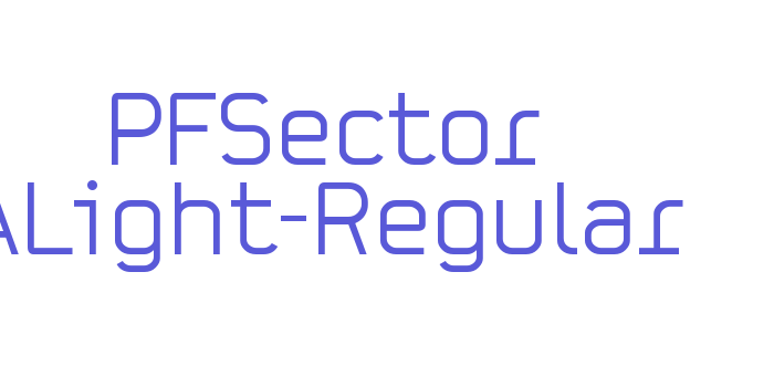 PFSector ALight-Regular Font Download