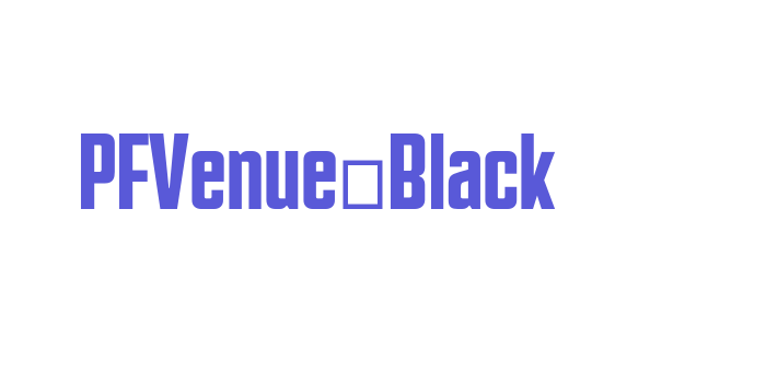 PFVenue-Black Font Download