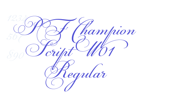 PF Champion Script W01 Regular font download